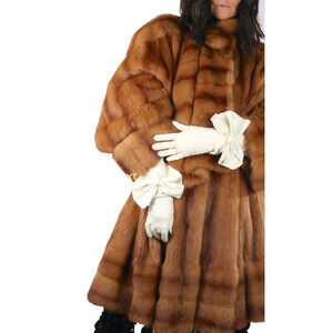 Leather Vintage Handmade Soft Leather Bow Gloves Bow Pearl Closure elegant